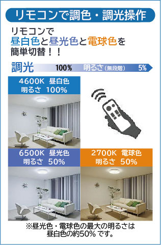 DAIKO 大光電機 調色シーリング DCL-41104 | 商品情報 | LED照明器具の