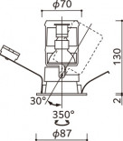 ODELIC �����ǥ�å� ������饤�� OD058088BR �̿�5