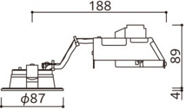 ODELIC ǥå 饤 OD361404BCR ̿5