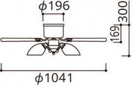 ODELIC �����ǥ�å� ������󥰥ե��� WF444PR �̿�5