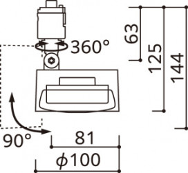 ODELIC �����ǥ�å� ���ݥåȥ饤�� OS256576LDR �̿�5