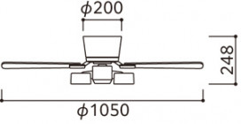 ODELIC �����ǥ�å� LED ������󥰥ե��� WF441PR �̿�5