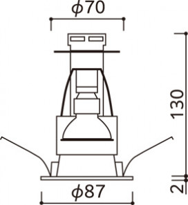 ODELIC �����ǥ�å� ������饤�� OD058113BR �̿�5