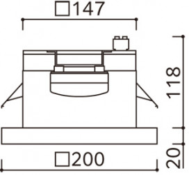 ODELIC �����ǥ�å� ������饤�� OD301263WR �̿�5