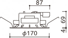 ODELIC �����ǥ�å� ������饤�� OD361238CR �̿�5