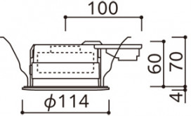 ODELIC �����ǥ�å� ������饤�� OD361470CR �̿�5