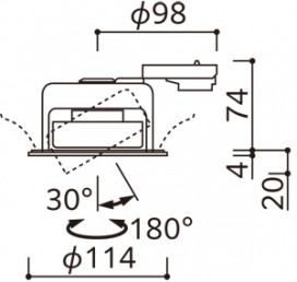ODELIC �����ǥ�å� ������饤�� OD361558NDR �̿�5
