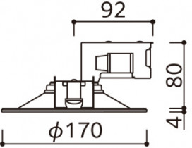 ODELIC �����ǥ�å� ������饤�� OD361628R �̿�4