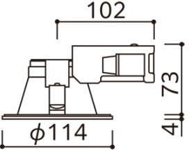 ODELIC �����ǥ�å� ������饤�� OD361646R �̿�5