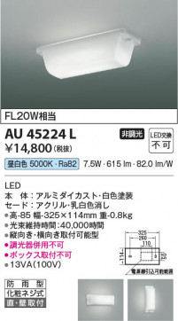 ���β��� Koizumi �������߾��� LED�ɱ����֥饱�å� AU45224L