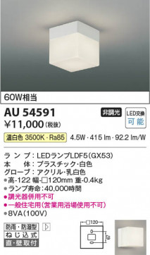 ���β��� Koizumi �������߾��� LED�ɱ��ɼ����֥饱�å� AU54591