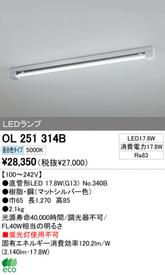 ODELIC ǥå LED١饤 OL251314B ᥤ̿
