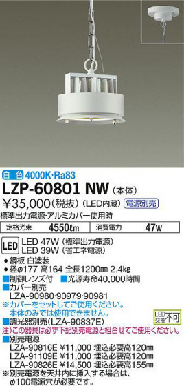 ʼ̿DAIKO ŵ ѥڥ LZP-60801NW