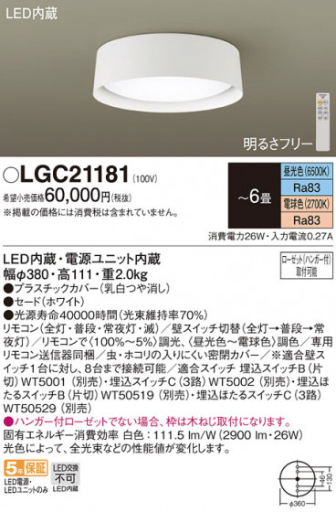 Panasonic ������󥰥饤�� LGC21181 �ᥤ��̿�