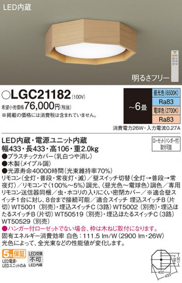 Panasonic ������󥰥饤�� LGC21182 �ᥤ��̿�