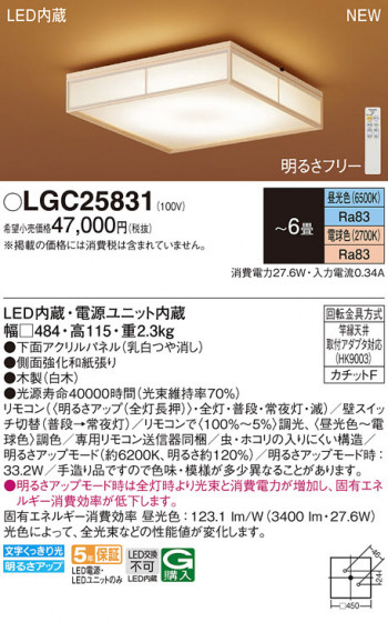 Panasonic ������󥰥饤�� LGC25831 �ᥤ��̿�