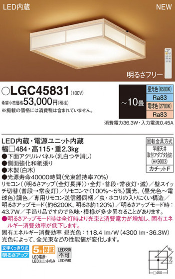 Panasonic ������󥰥饤�� LGC45831 �ᥤ��̿�