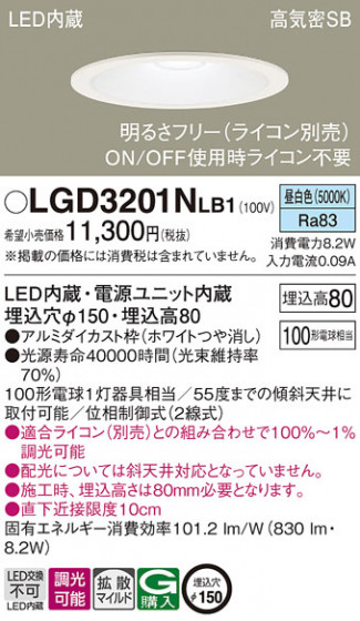 Panasonic ������饤�� LGD3201NLB1 �ᥤ��̿�