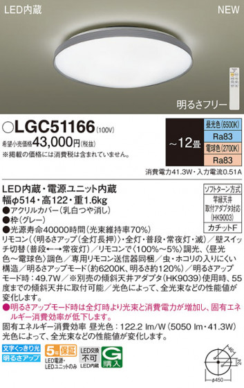 Panasonic ������󥰥饤�� LGC51166 �ᥤ��̿�