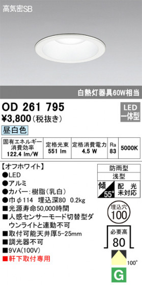 ODELIC ǥå ƥꥢ饤 OD261795 ᥤ̿