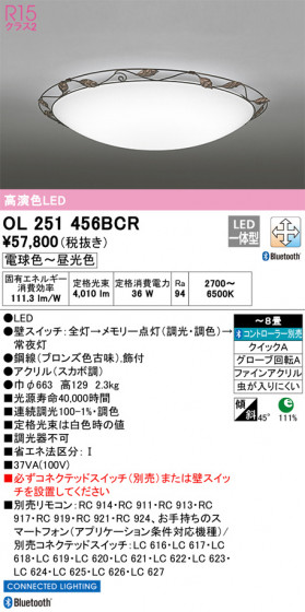 ODELIC ǥå 󥰥饤 OL251456BCR ᥤ̿