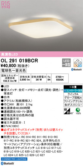 ODELIC ǥå 󥰥饤 OL291019BCR ᥤ̿