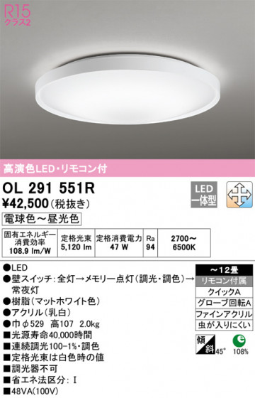 ODELIC ǥå 󥰥饤 OL291551R ᥤ̿
