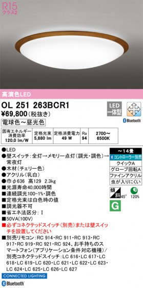 ODELIC ǥå 󥰥饤 OL251263BCR1 ᥤ̿