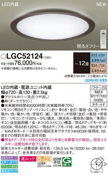 Panasonic ������󥰥饤�� LGC52124 �ᥤ��̿�