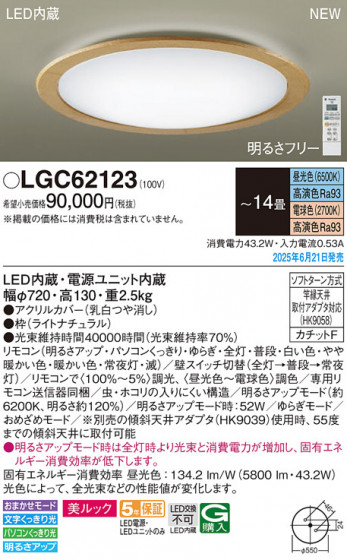 Panasonic ������󥰥饤�� LGC62123 �ᥤ��̿�