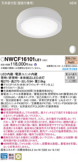 Panasonic ������󥰥饤�� NWCF16101LE1 �ᥤ��̿�
