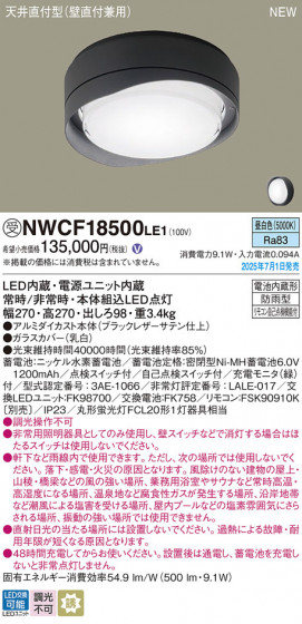 Panasonic ������󥰥饤�� NWCF18500LE1 �ᥤ��̿�