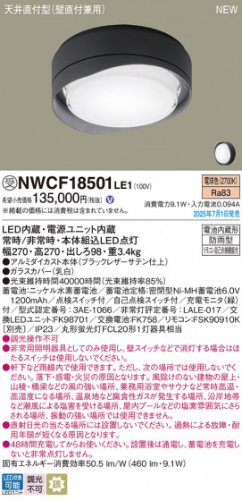 Panasonic ������󥰥饤�� NWCF18501LE1 �ᥤ��̿�