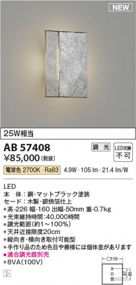 ���β��� Koizumi �������߾��� LED�����֥饱�å� AB57408