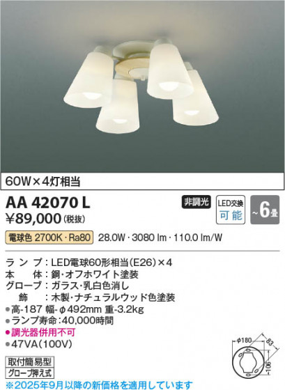 β Koizumi ߾ LEDǥꥢ AA42070L