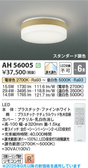 ���β��� Koizumi �������߾��� LED������� AH56005