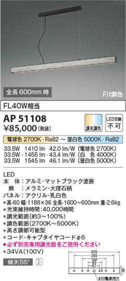 ���β��� Koizumi �������߾��� LED�ڥ����� AP51108