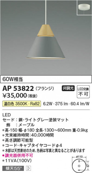 ���β��� Koizumi �������߾��� LED�ڥ����� AP53822