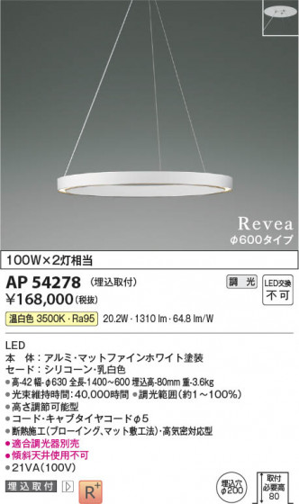 ���β��� Koizumi �������߾��� LED�ڥ����� AP54278