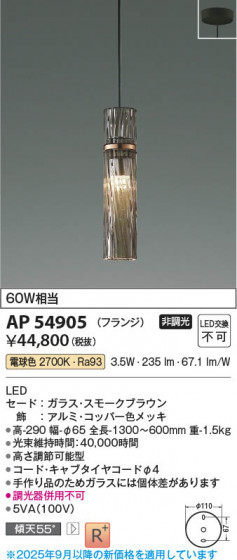 ���β��� Koizumi �������߾��� LED�ڥ����� AP54905