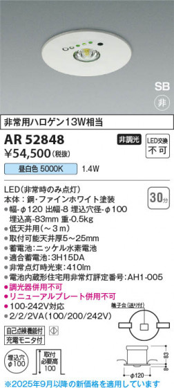 ���β��� Koizumi �������߾��� LED �ӷ������ AR52848