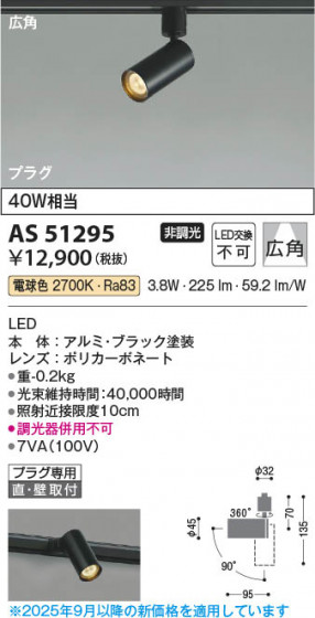 ���β��� Koizumi �������߾��� LED���ݥåȥ饤�� AS51295