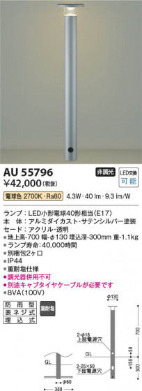 ���β��� Koizumi �������߾��� LED�����ǥ�饤�� AU55796