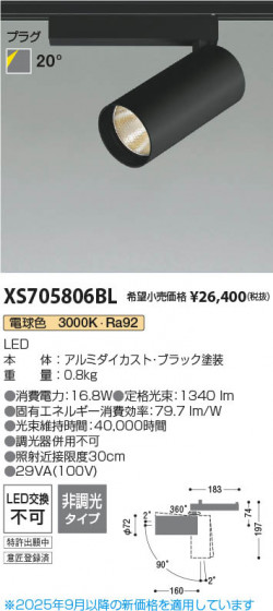 ���β��� Koizumi �������߾��� LED���ݥåȥ饤�� XS705806BL