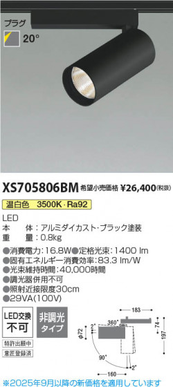���β��� Koizumi �������߾��� LED���ݥåȥ饤�� XS705806BM