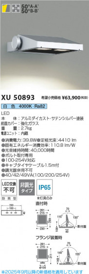 ���β��� Koizumi �������߾��� LED�������ƥꥢ�ե�åɥ饤�� XU50893