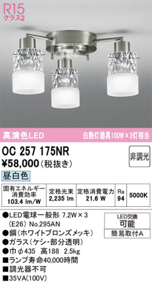 ODELIC �����ǥ�å� �����ǥꥢ OC257175NR �ᥤ��̿�