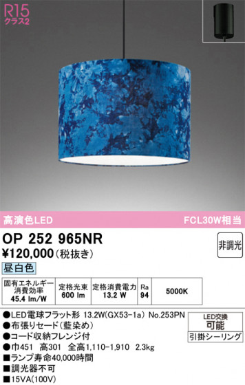 ODELIC �����ǥ�å� �����ڥ����ȥ饤�� OP252965NR �ᥤ��̿�