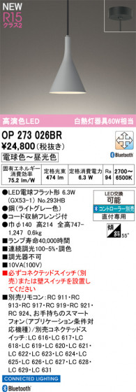 ODELIC �����ǥ�å� �ڥ����ȥ饤�� OP273026BR �ᥤ��̿�