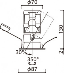 ODELIC �����ǥ�å� ������饤�� OD058089BR �̿�5